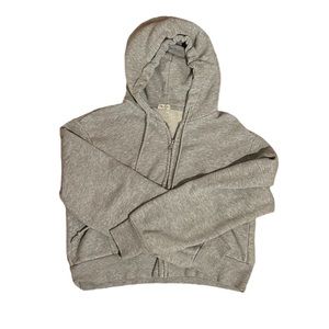 Brandy Melville John Galt cropped grey hoodie closet basic